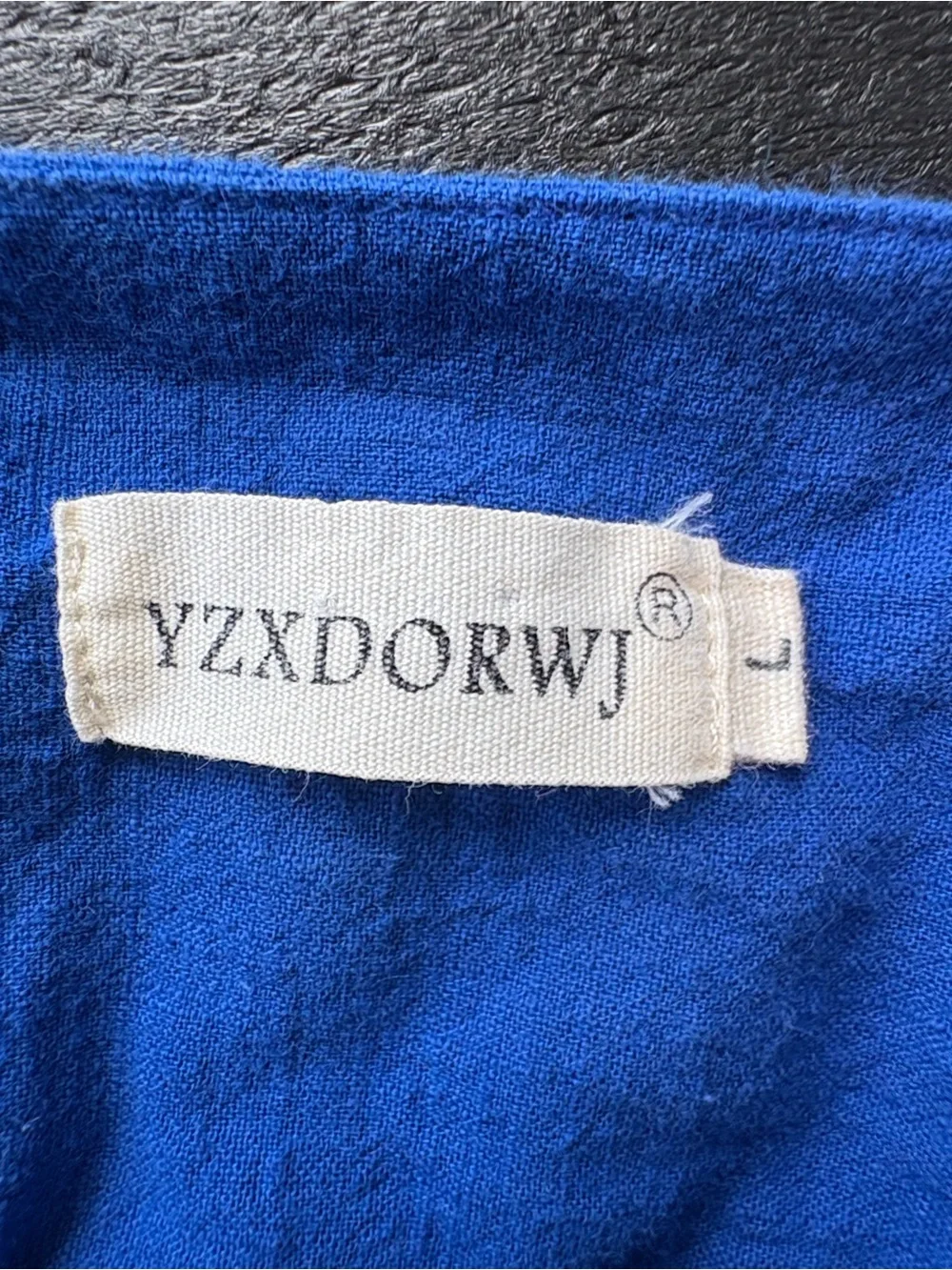YZXDORWJ Blue Embroidered Floral Women's Top - Picture 4 of 7